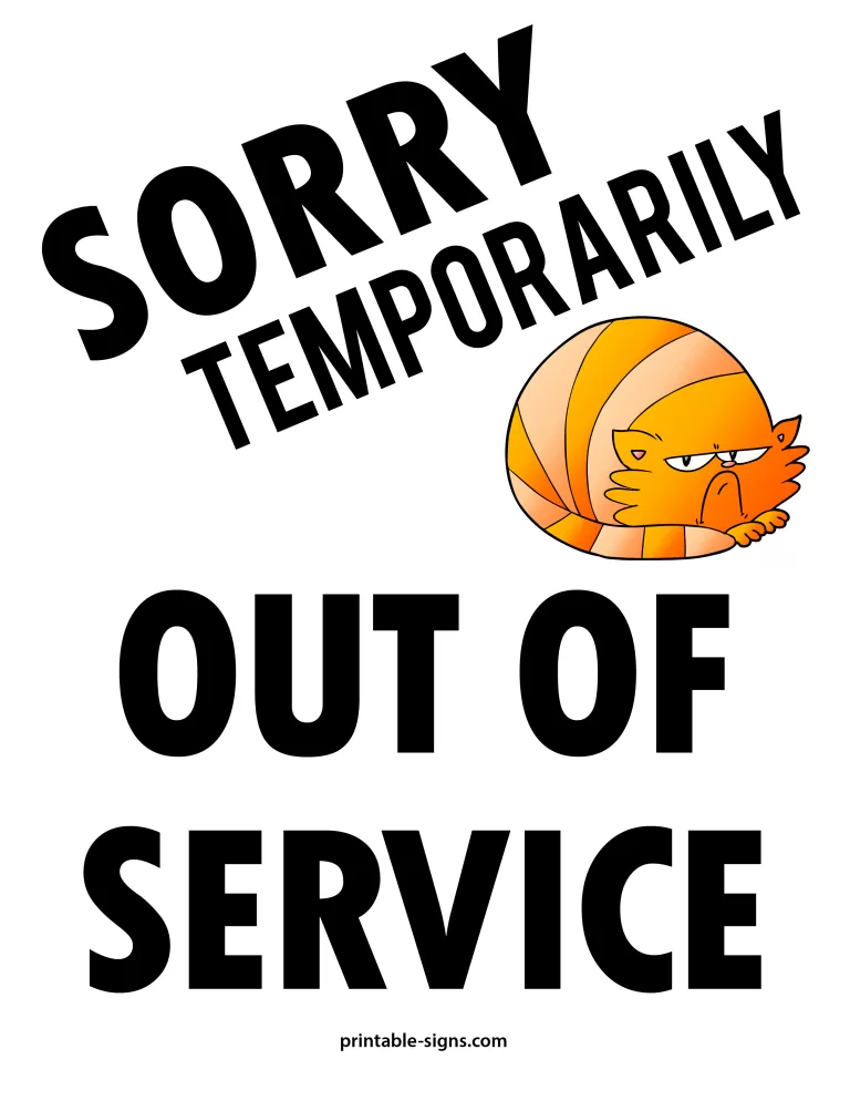 Sorry Temporarily Out of Service