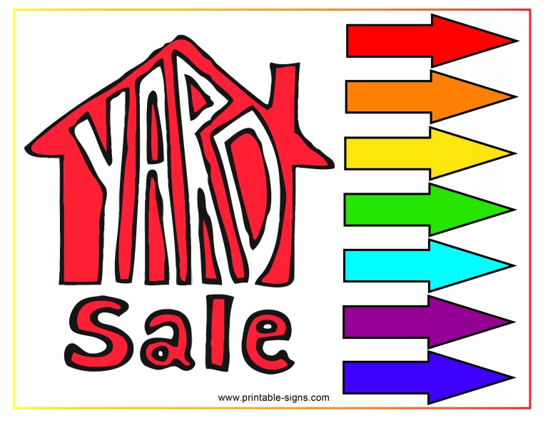 Yard Sale Printable