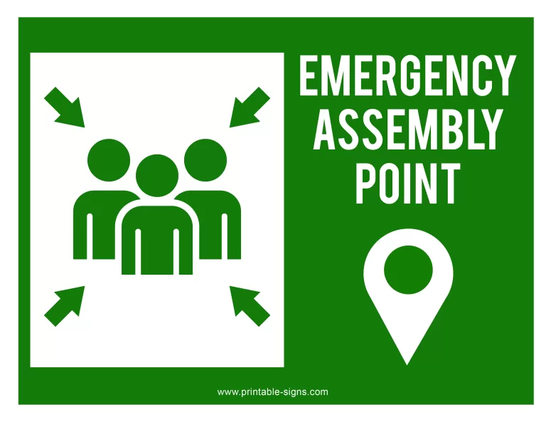 Emergency Assembly Point Sign