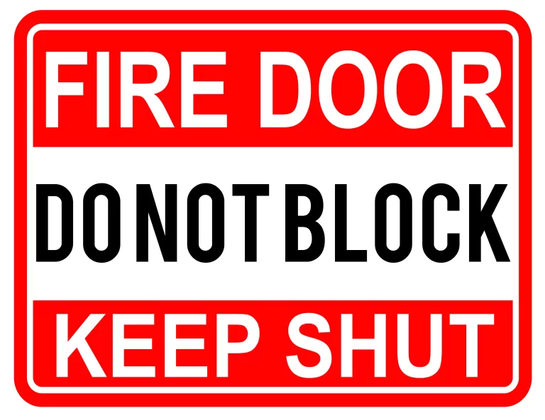 Fire Door Keep Shut Sign