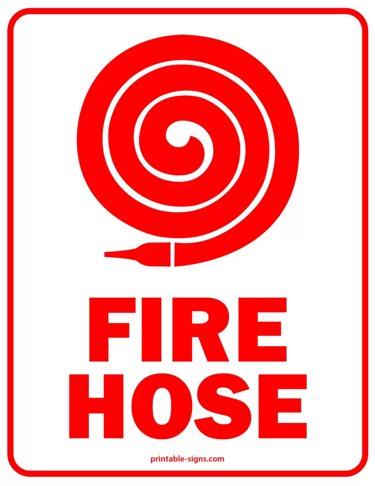 Fire Hose Reel Sign