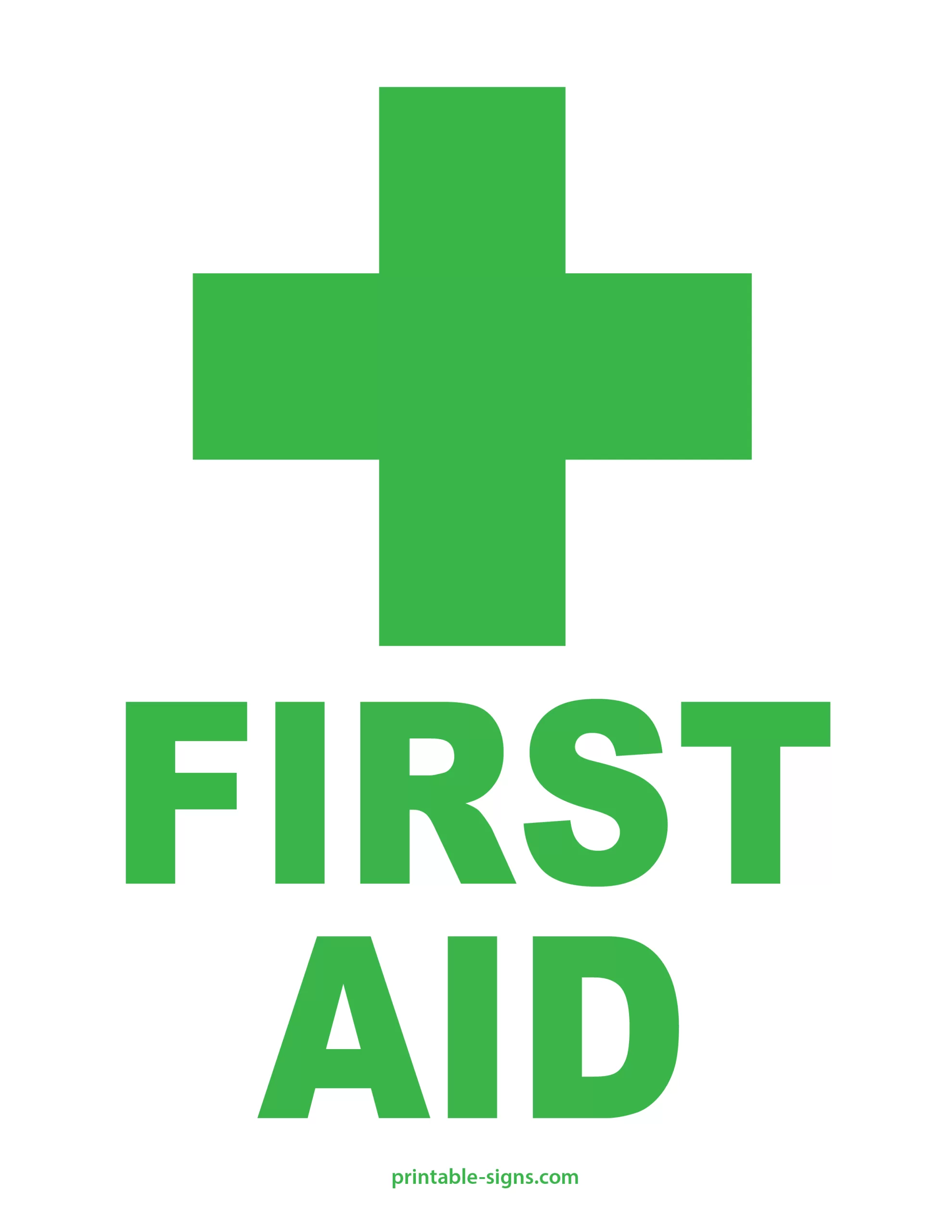 First Aid Sign Printable - Printable Signs first-aid-sign-printable-printable-signs