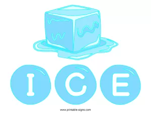 Ice for Sale Printable