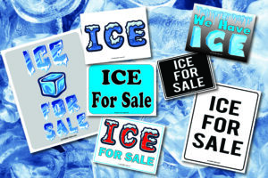 Ice for Sale Signs