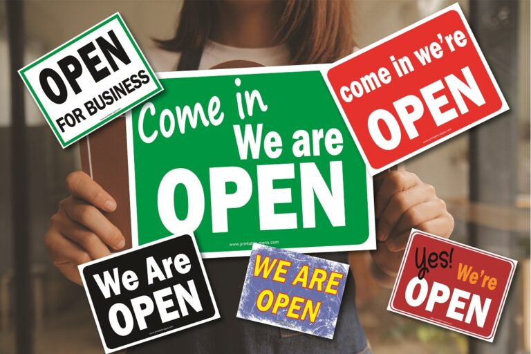 We're Open Signs Featured Image